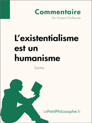 cover image of L'existentialisme est un humanisme de Sartre (Commentaire)